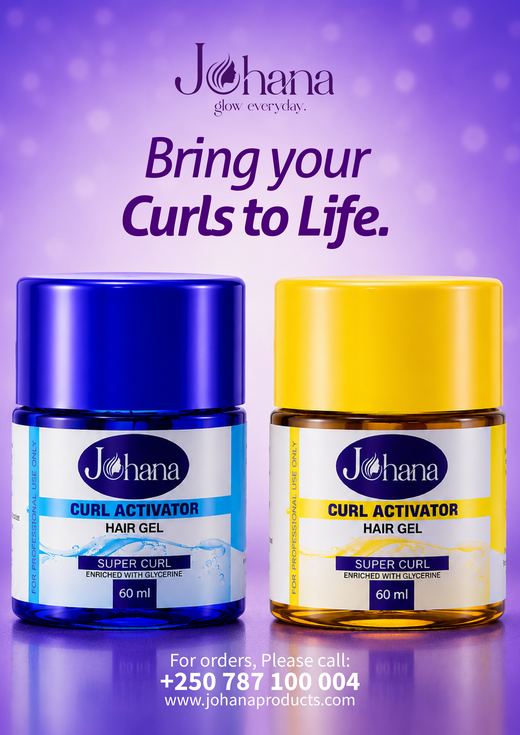 Curl Activator Hair Gel campaign poster