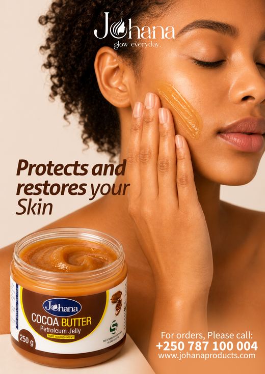 Cocoa Butter Petroleum Jelly — Protects and restores your skin.